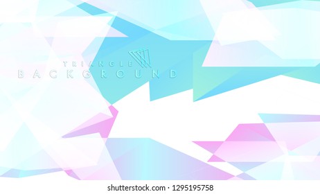 Background of geometric shapes. Colorful triangle pattern. Vector EPS 10. Blue, pink, purple colors . Vector illustration.