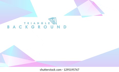 Background of geometric shapes. Colorful triangle pattern. Vector EPS 10. Blue, pink, purple colors . Vector illustration.
