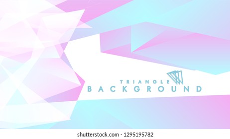 Background of geometric shapes. Colorful triangle pattern. Vector EPS 10. Blue, pink, purple colors . Vector illustration.