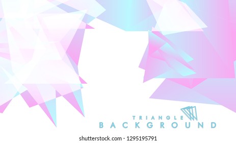 Background of geometric shapes. Colorful triangle pattern. Vector EPS 10. Blue, pink, purple colors . Vector illustration.