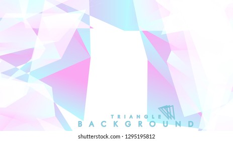Background of geometric shapes. Colorful triangle pattern. Vector EPS 10. Blue, pink, purple colors . Vector illustration.