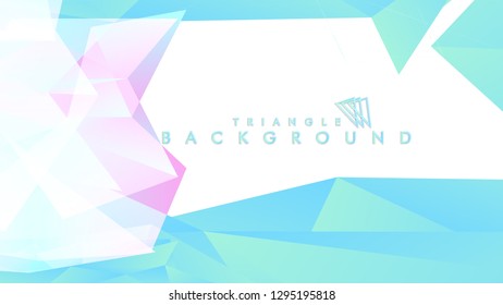Background of geometric shapes. Colorful triangle pattern. Vector EPS 10. Blue, pink, purple colors . Vector illustration.