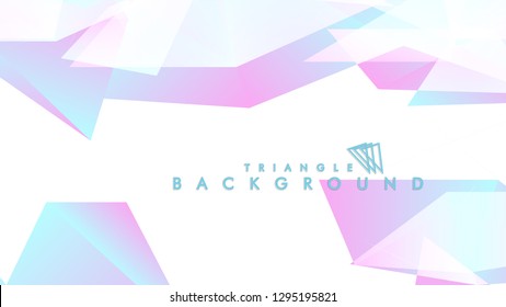 Background of geometric shapes. Colorful triangle pattern. Vector EPS 10. Blue, pink, purple colors . Vector illustration.