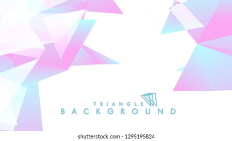 Background of geometric shapes. Colorful triangle pattern. Vector EPS 10. Blue, pink, purple colors . Vector illustration.