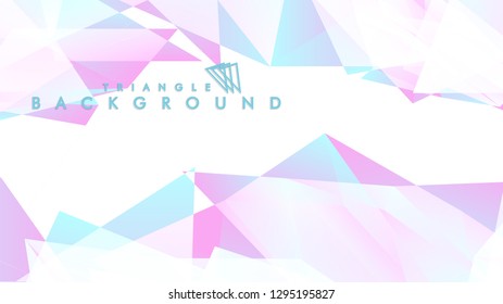 Background of geometric shapes. Colorful triangle pattern. Vector EPS 10. Blue, pink, purple colors . Vector illustration.
