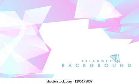 Background of geometric shapes. Colorful triangle pattern. Vector EPS 10. Blue, pink, purple colors . Vector illustration.