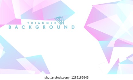 Background of geometric shapes. Colorful triangle pattern. Vector EPS 10. Blue, pink, purple colors . Vector illustration.