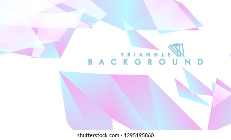 Background of geometric shapes. Colorful triangle pattern. Vector EPS 10. Blue, pink, purple colors . Vector illustration.