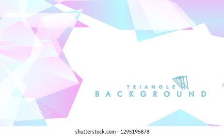 Background of geometric shapes. Colorful triangle pattern. Vector EPS 10. Blue, pink, purple colors . Vector illustration.
