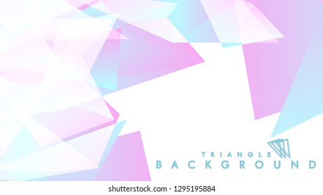 Background of geometric shapes. Colorful triangle pattern. Vector EPS 10. Blue, pink, purple colors . Vector illustration.