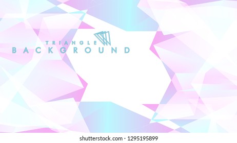Background of geometric shapes. Colorful triangle pattern. Vector EPS 10. Blue, pink, purple colors . Vector illustration.