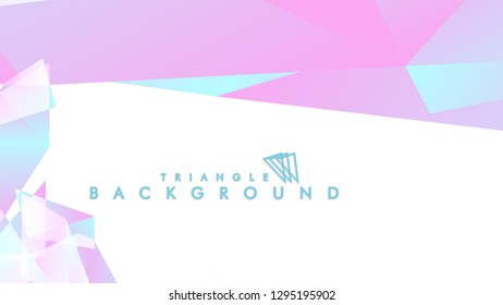 Background of geometric shapes. Colorful triangle pattern. Vector EPS 10. Blue, pink, purple colors . Vector illustration.