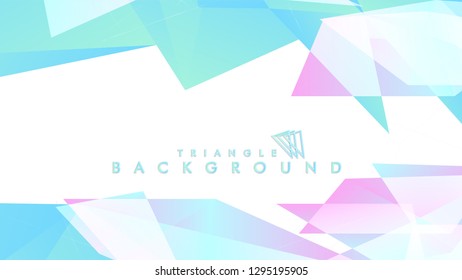 Background of geometric shapes. Colorful triangle pattern. Vector EPS 10. Blue, pink, purple colors . Vector illustration.