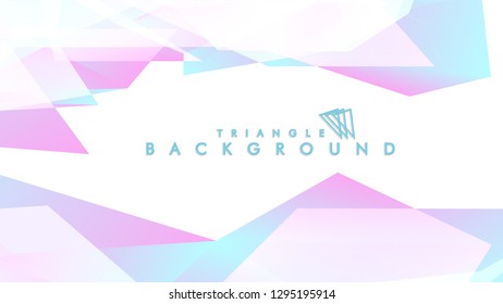 Background of geometric shapes. Colorful triangle pattern. Vector EPS 10. Blue, pink, purple colors . Vector illustration.
