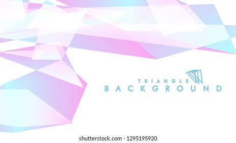 Background of geometric shapes. Colorful triangle pattern. Vector EPS 10. Blue, pink, purple colors . Vector illustration.