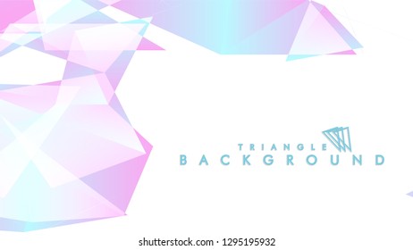 Background of geometric shapes. Colorful triangle pattern. Vector EPS 10. Blue, pink, purple colors . Vector illustration.