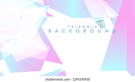 Background of geometric shapes. Colorful triangle pattern. Vector EPS 10. Blue, pink, purple colors . Vector illustration.