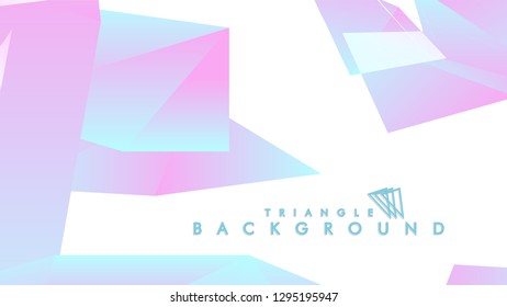Background of geometric shapes. Colorful triangle pattern. Vector EPS 10. Blue, pink, purple colors . Vector illustration.