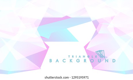 Background of geometric shapes. Colorful triangle pattern. Vector EPS 10. Blue, pink, purple colors . Vector illustration.