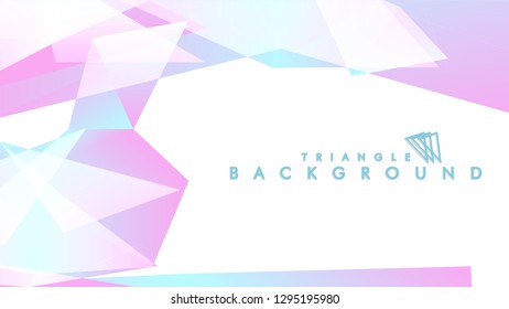 Background of geometric shapes. Colorful triangle pattern. Vector EPS 10. Blue, pink, purple colors . Vector illustration.