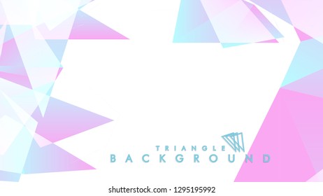 Background of geometric shapes. Colorful triangle pattern. Vector EPS 10. Blue, pink, purple colors . Vector illustration.