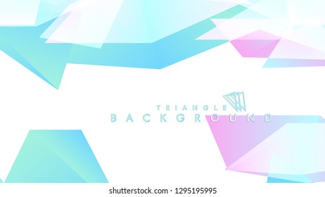 Background of geometric shapes. Colorful triangle pattern. Vector EPS 10. Blue, pink, purple colors . Vector illustration.