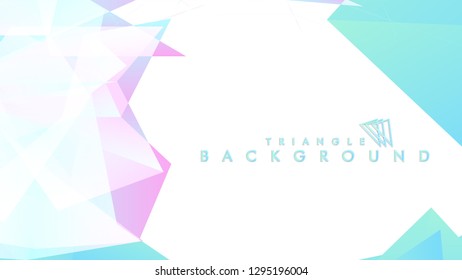Background of geometric shapes. Colorful triangle pattern. Vector EPS 10. Blue, pink, purple colors . Vector illustration.