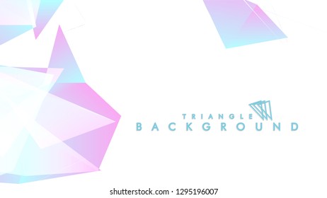 Background of geometric shapes. Colorful triangle pattern. Vector EPS 10. Blue, pink, purple colors . Vector illustration.