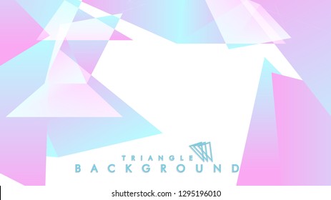 Background of geometric shapes. Colorful triangle pattern. Vector EPS 10. Blue, pink, purple colors . Vector illustration.