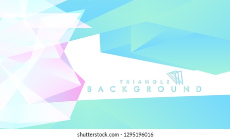 Background of geometric shapes. Colorful triangle pattern. Vector EPS 10. Blue, pink, purple colors . Vector illustration.