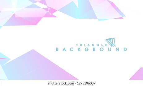 Background of geometric shapes. Colorful triangle pattern. Vector EPS 10. Blue, pink, purple colors . Vector illustration.