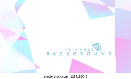 Background of geometric shapes. Colorful triangle pattern. Vector EPS 10. Blue, pink, purple colors . Vector illustration.