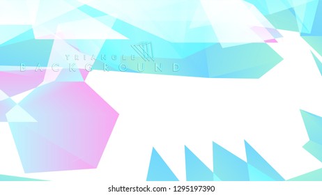 Background of geometric shapes. Colorful triangle pattern. Vector EPS 10. Blue, pink, purple colors . Vector illustration.