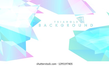 Background of geometric shapes. Colorful triangle pattern. Vector EPS 10. Blue, pink, purple colors . Vector illustration.