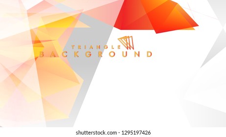 Background of geometric shapes. Colorful triangle pattern. Vector EPS 10. Vector illustration. red yellow orange , gray