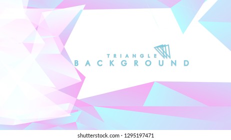 Background of geometric shapes. Colorful triangle pattern. Vector EPS 10. Blue, pink, purple colors . Vector illustration.