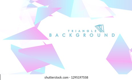 Background of geometric shapes. Colorful triangle pattern. Vector EPS 10. Blue, pink, purple colors . Vector illustration.