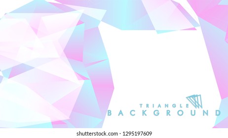 Background of geometric shapes. Colorful triangle pattern. Vector EPS 10. Blue, pink, purple colors . Vector illustration.