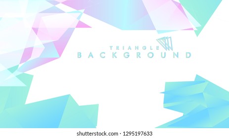 Background of geometric shapes. Colorful triangle pattern. Vector EPS 10. Blue, pink, purple colors . Vector illustration.