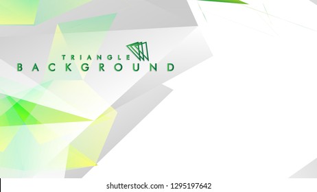 Background of geometric shapes. Colorful triangle pattern. Vector EPS 10. Vector illustration. green , yellow, gray , white