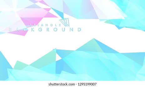 Background of geometric shapes. Colorful triangle pattern. Vector EPS 10. Blue, pink, purple colors . Vector illustration.