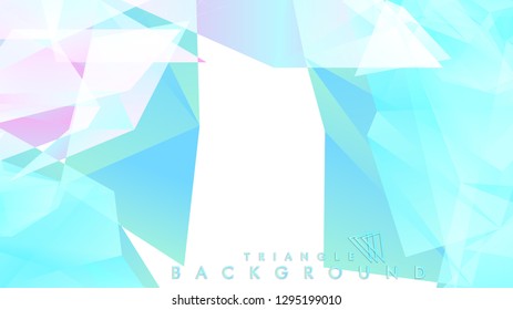 Background of geometric shapes. Colorful triangle pattern. Vector EPS 10. Blue, pink, purple colors . Vector illustration.