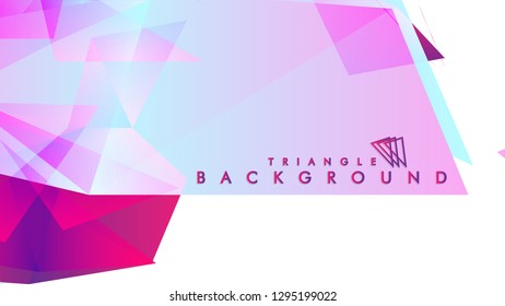 Background of geometric shapes. Colorful triangle pattern. Vector EPS 10. Vector illustration. purple, pink, blue
