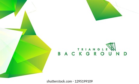 Background of geometric shapes. Colorful triangle pattern. Vector EPS 10. Vector illustration. green , yellow, gray , white