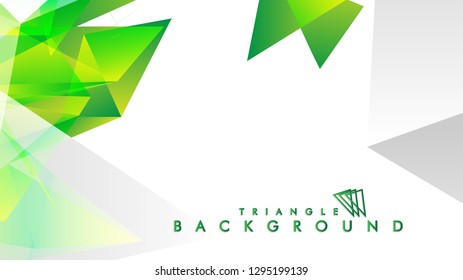 Background of geometric shapes. Colorful triangle pattern. Vector EPS 10. Vector illustration. green , yellow, gray , white