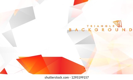 Background of geometric shapes. Colorful triangle pattern. Vector EPS 10. Vector illustration. red yellow orange , gray