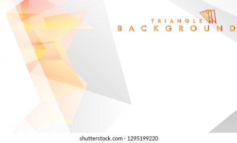 Background of geometric shapes. Colorful triangle pattern. Vector EPS 10. Vector illustration. red yellow orange , gray