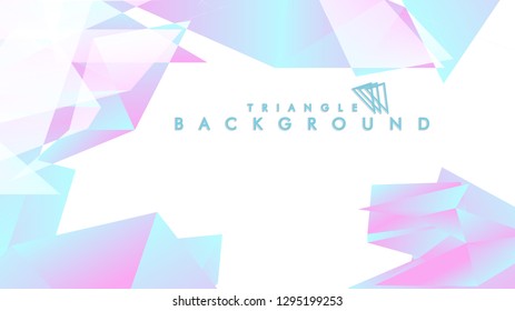 Background of geometric shapes. Colorful triangle pattern. Vector EPS 10. Blue, pink, purple colors . Vector illustration.