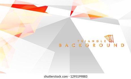 Background of geometric shapes. Colorful triangle pattern. Vector EPS 10. Vector illustration. red yellow orange , gray