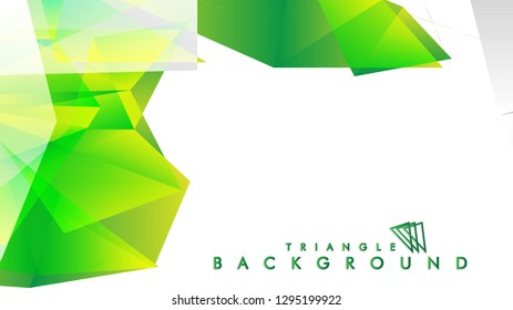 Background of geometric shapes. Colorful triangle pattern. Vector EPS 10. Vector illustration. green , yellow, gray , white